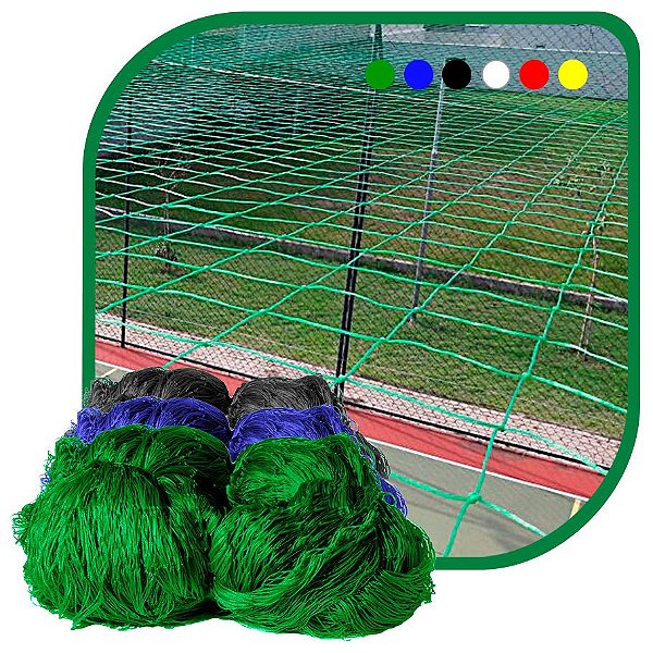 Rede de Proteção Esportiva Sob Medida Para Campo/Quadra de Futsal, Futebol, Society Fio 2 Malha 12cm