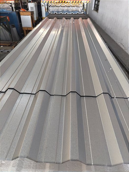 Telha Trapezoidal Simples Galvalume Natural