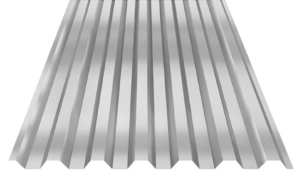 Telha Trapezoidal Simples Galvalume Natural