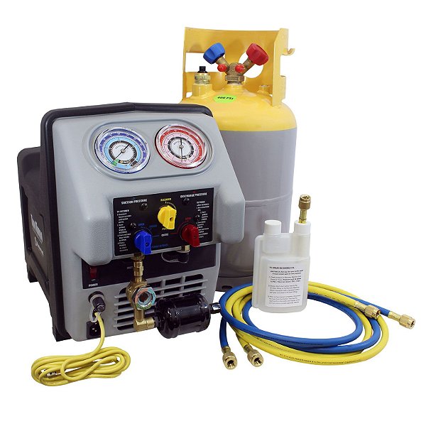 Recolhedora/Recicladora Com Tanque 12,5KG Mangueiras azul/am E Engate Baixa C/ Dispositivo OverFlow 69360 -220 Mastercool