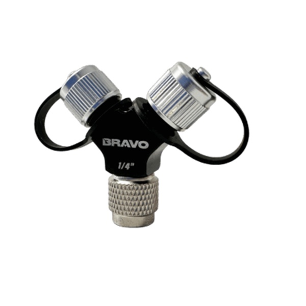 Adaptador Y Multiportas Bravo 1/4 Femea X 3/8m X3/8m