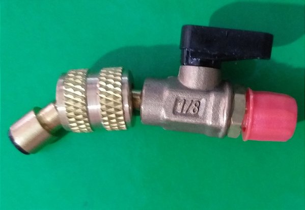 Registro Bola 1/4 De Volta P/ R410a Conexão 5/16" SAE ECOTOOLS ET5312-410