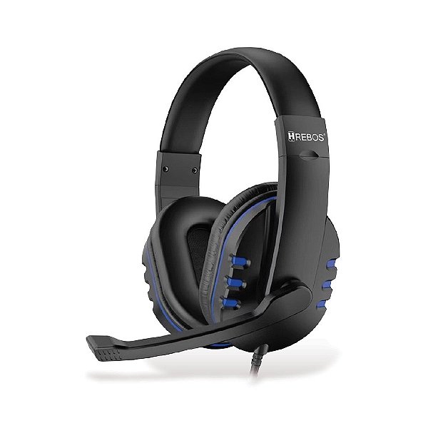 Fone Headset Gamer + Microfone de Lapela HD (HS-801)