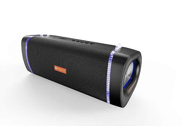 Caixa de Som Bluetooth TWS Compacta com 2 Alto Falantes - Resistente à água (HS-631)