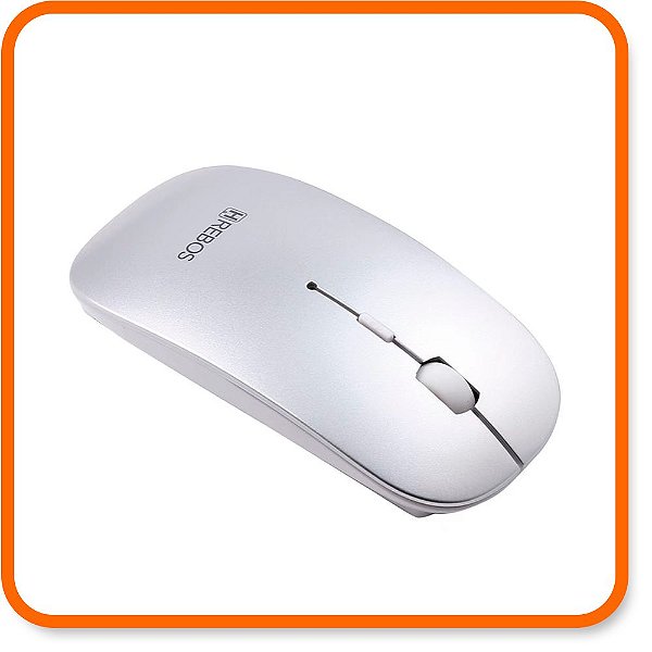 Mouse Sem Fio - Wireless Bluetooth Win/Mac/Linux/Ios/Android (HS-760)