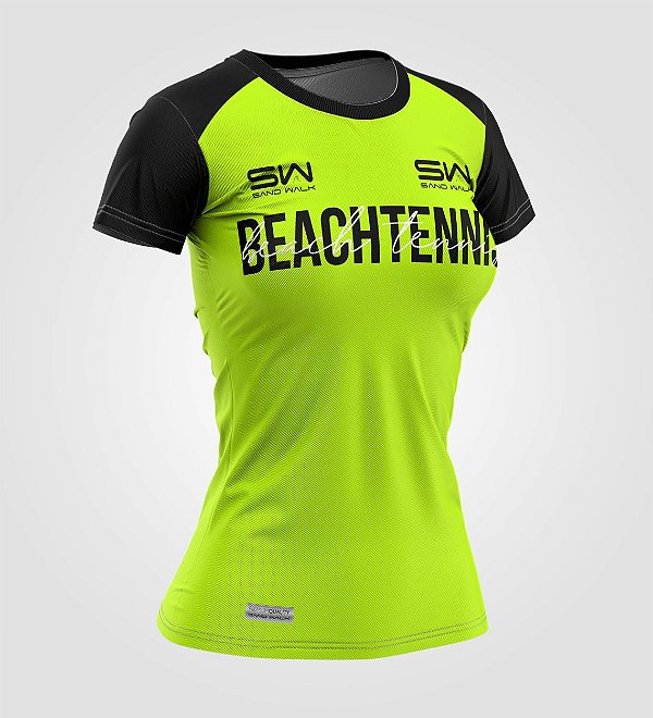 Camiseta Feminina | Beach Tennis | Colors | Flúor