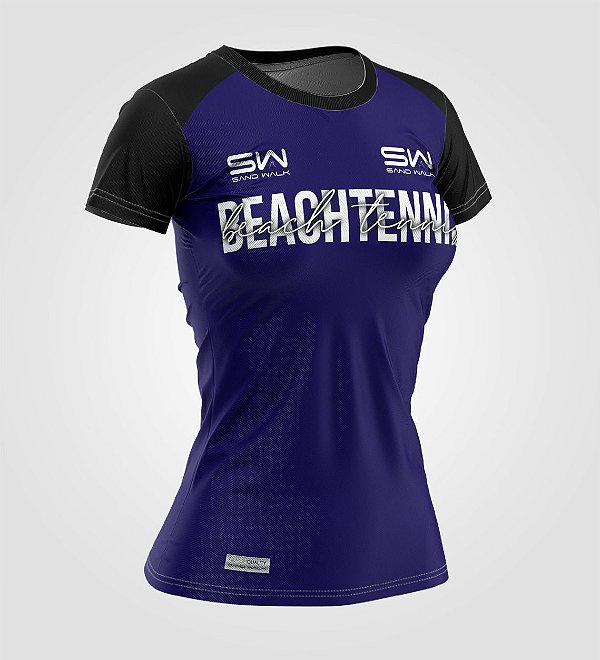 Camiseta Feminina | Beach Tennis | Colors | Marinho