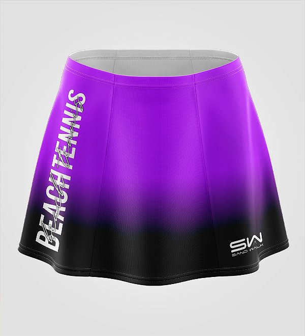 Shorts-Saia | Beach Tennis | Colors | Purple e Preto