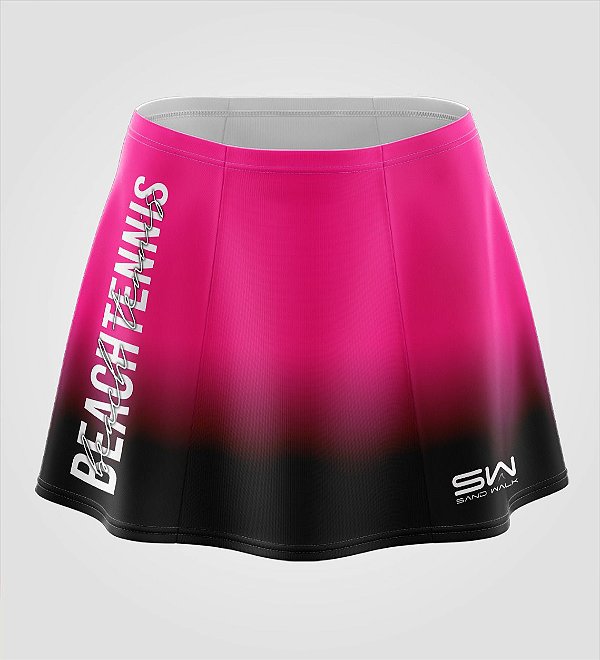 Shorts-Saia | Beach Tennis | Colors | Pink e Preto