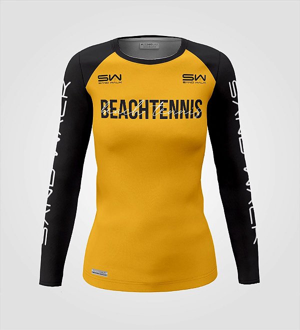 Camisa Manga Longa | Feminina | Beach Tennis | Colors | Mostarda
