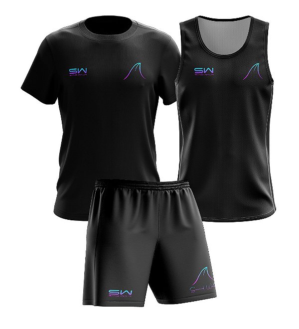 kit Masculino | Camiseta, regata e shorts | SW Basics