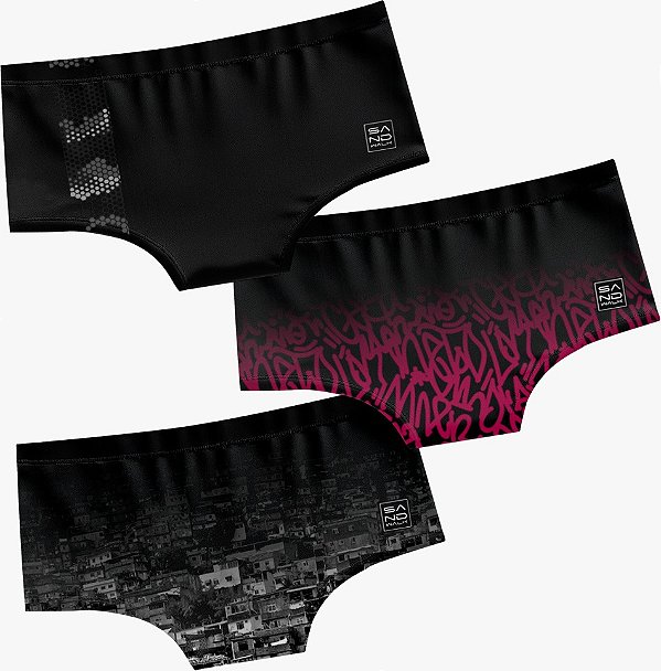 KIT 3 Sungas Masculina | URBAN + RHYTHM OF THE STREET + FAVELA