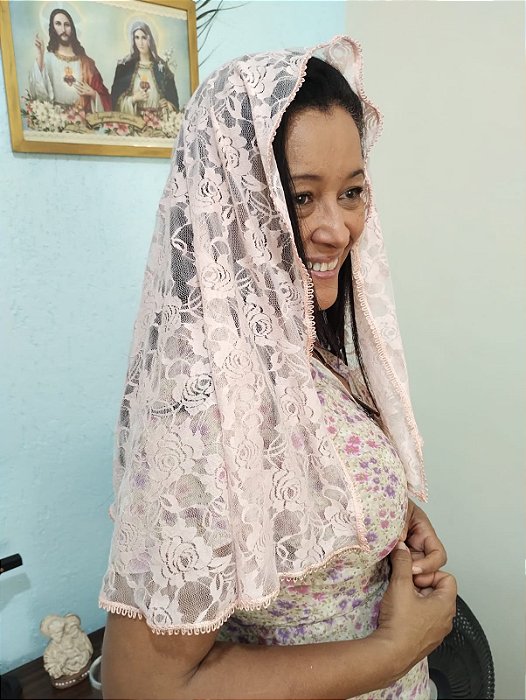 Véu Rosas de Maria Glacê Real