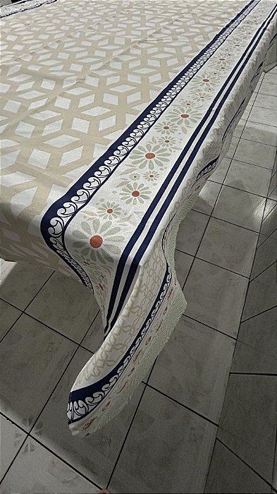 Toalha de Mesa Retangular pratic  Raner Limpa Fácil - 1,40x2,10m
