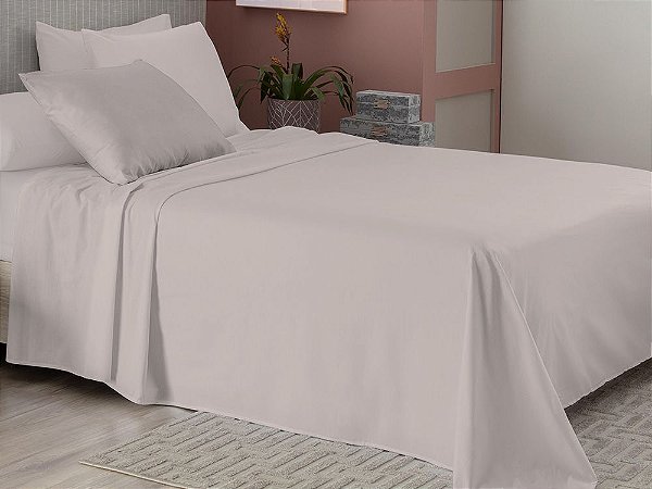 JOGO CAMA SUPER COTTON DUPLO LISO