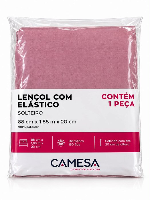 LENÇOL COM ELASTICO LISO MICROFIBRA