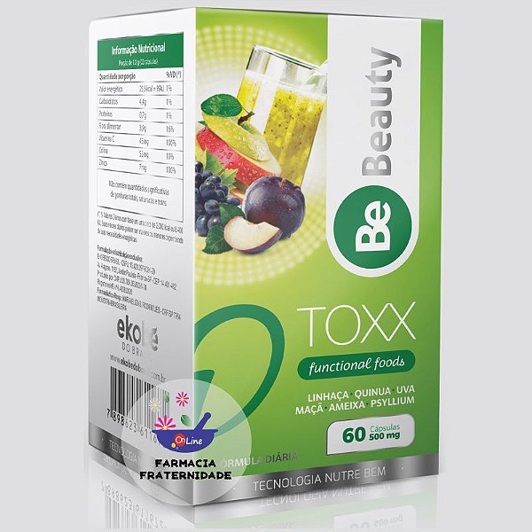 Be Beauty D'Toxx 500 mg 60 Cápsulas