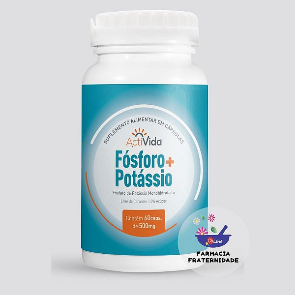 Fósforo + Potássio 600 mg 60 Cápsulas