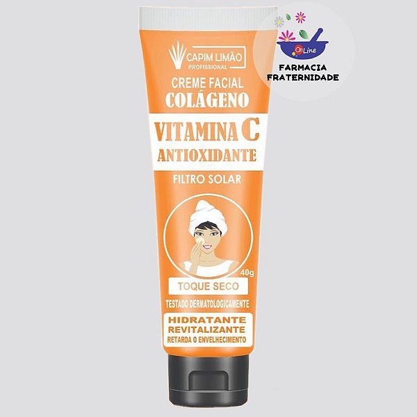 Creme Facial Vitamina C Antioxidante 40 g