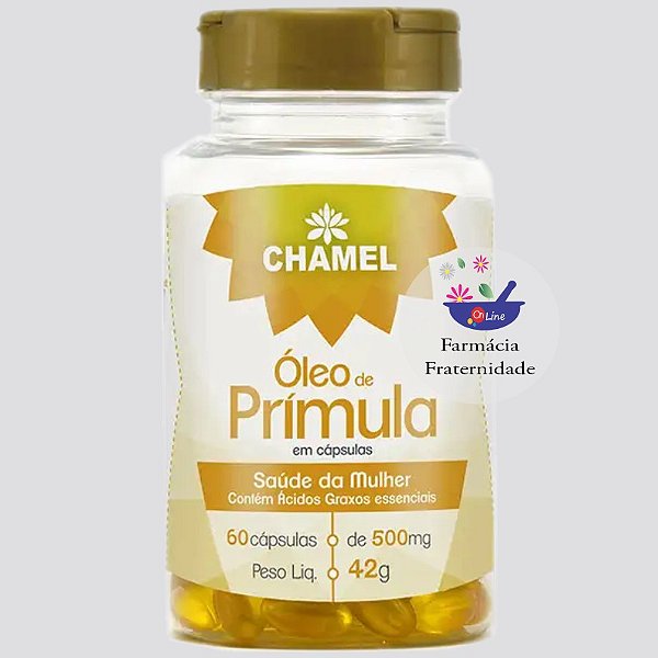 Óleo de Prímula 500 mg 60 Cápsulas