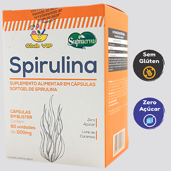 Spirulina 550 mg 60 Cápsulas