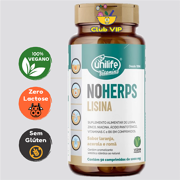 NoHerps Lisina 1000 mg 90 Comprimidos