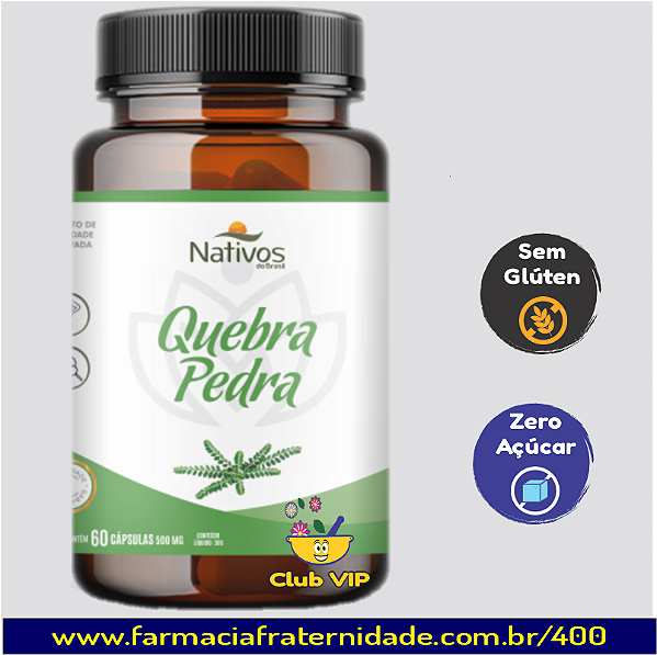 Quebra Pedra 500 mg 60 Cápsulas