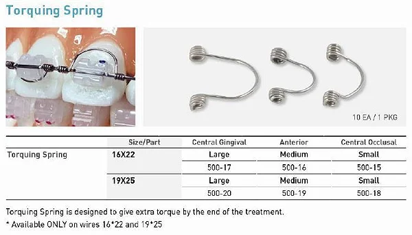 Mola Ortodôntica Para Torque Individual 019 x 025 Large c/10 unid World Bio Tech