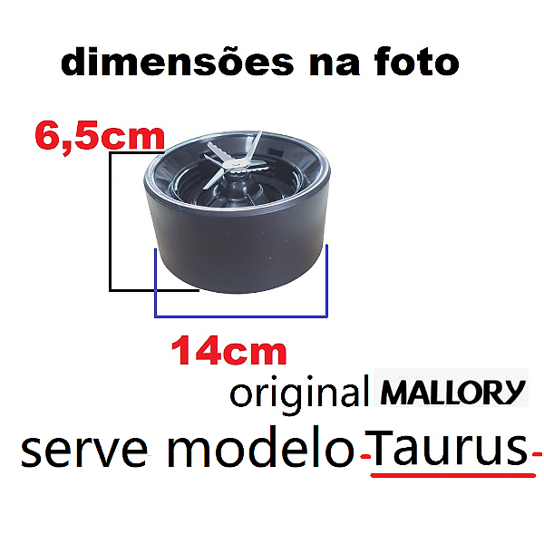 Base Do Copo Liquidificador Taurus Glass Mallory Original