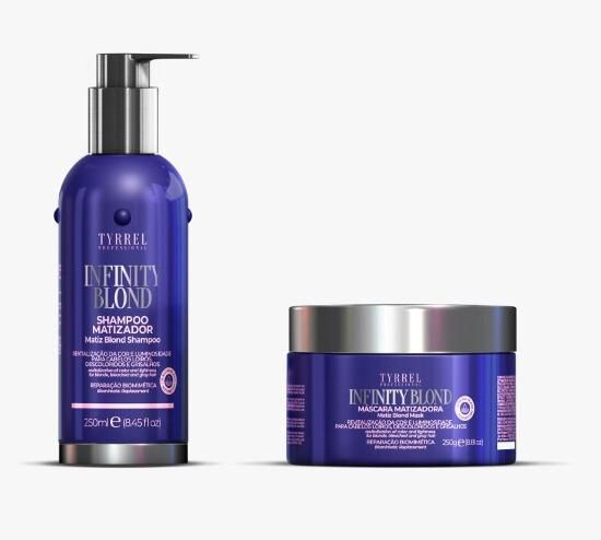 Tyrrel Kit Matizador Platinum Blond - Shampoo + Mask 2x250ml