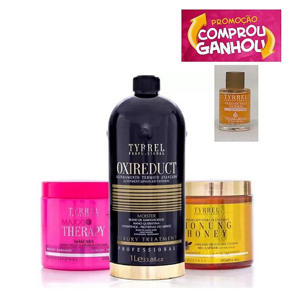Tyrrel Kit Máscara Maxxi Therapy, Máscara Mel E Progressiva + BRINDE