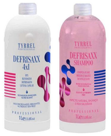 Tyrrel Defrisaxx 4x1 Bt-o.x Blindagem E Lifting Capilar 2x1Litro