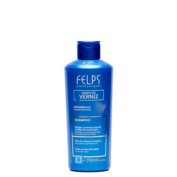 Shampoo Brilho Intenso Banho de Verniz Felps Professional 250mL