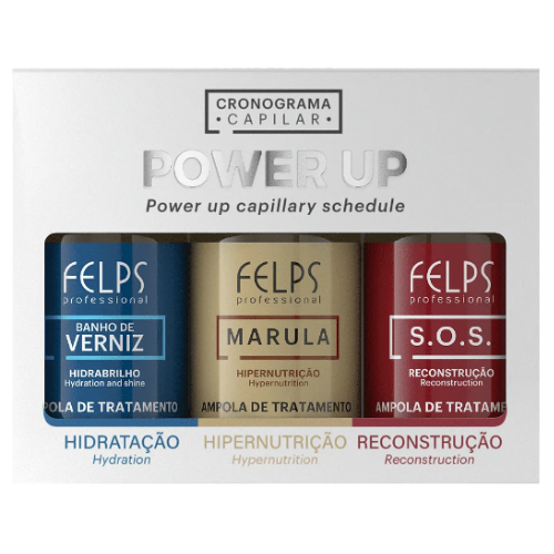 Felps Cronograma Capilar Ampolas Power Up 3x15ml