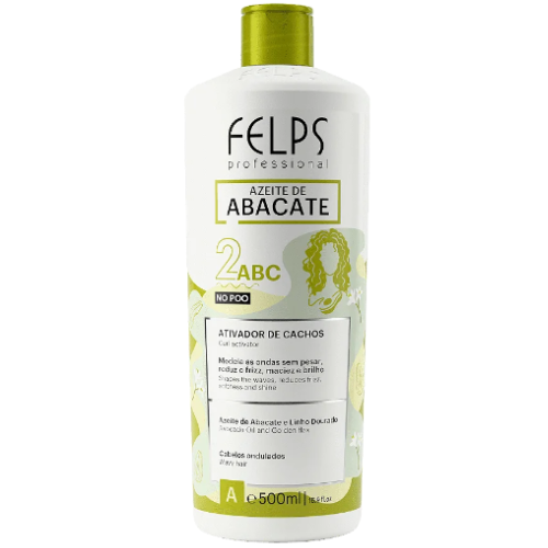 Felps Azeite de Abacate Ativador de Chachos 2abc 500ml - Cabelos Ondulados