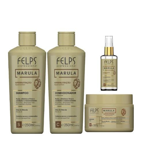 Felps Kit Home Care Marula Hipernutrição - 4 Produtos