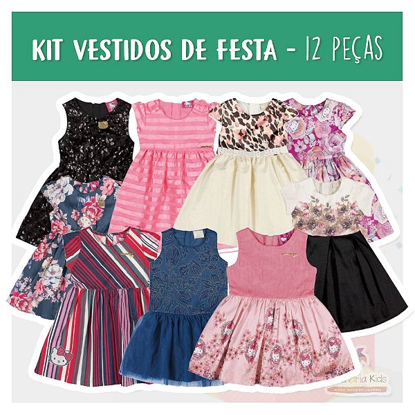 vestido infantil festa atacado