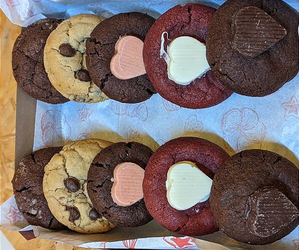 Caixa com 10 cookies