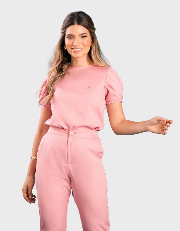 Scrub Feminino Hortênsia Rosé