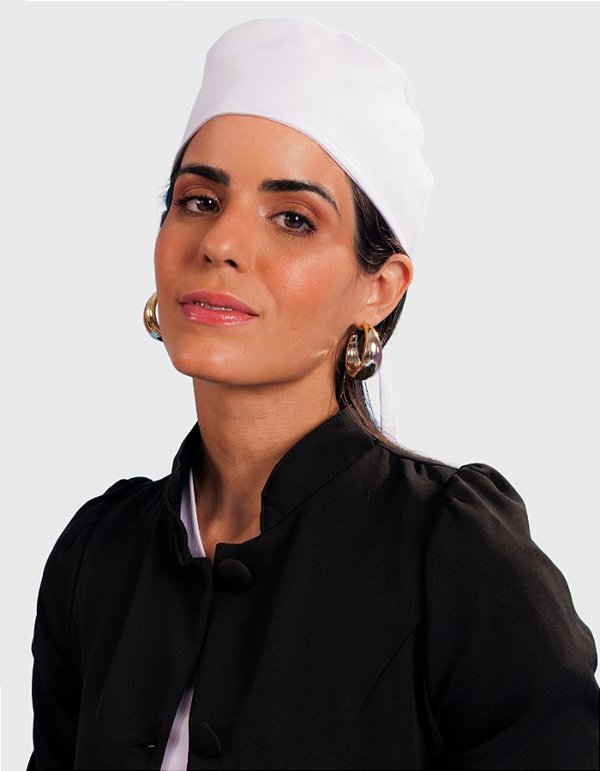 Touca Bandana Unissex Branca