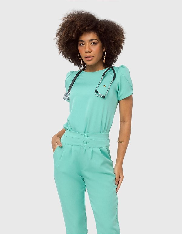Scrub Feminino New Gisele Verde Aruba