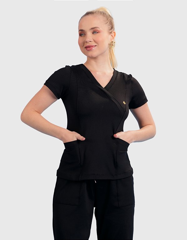 Scrub Feminino Moove Preto