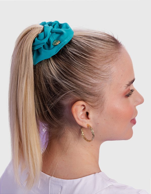 Scrunchie Feminina Verde Grass