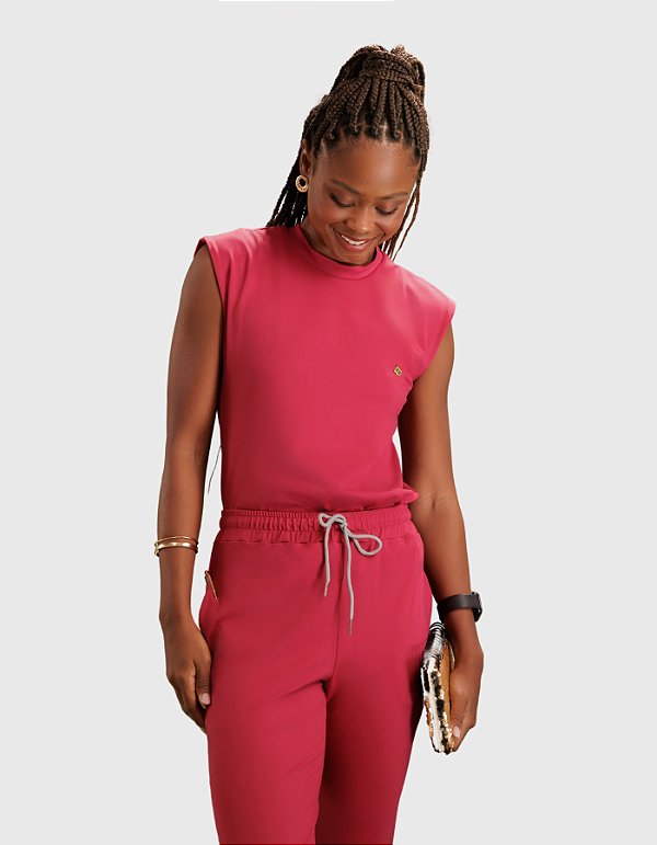 Scrub Feminino Mary Vermelho Cereja