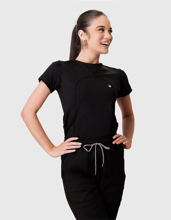 Scrub Feminino Megan Preto