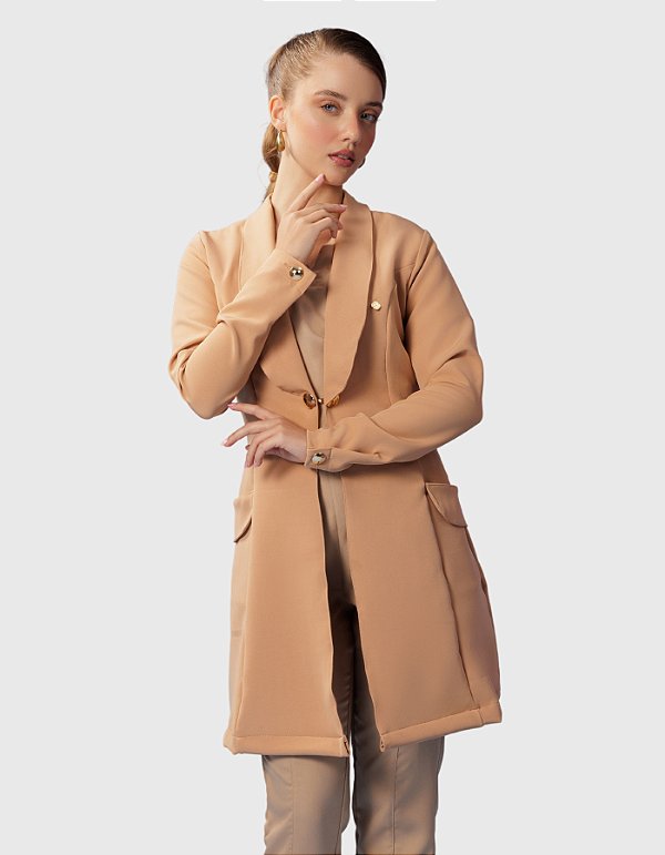 Jaleco Feminino Celine Capuccino