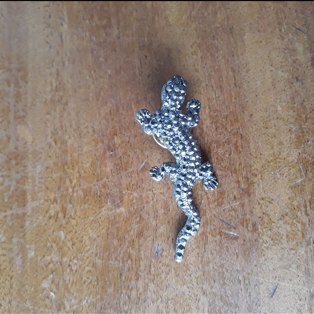 Broche Lagartixa Tk Marinho