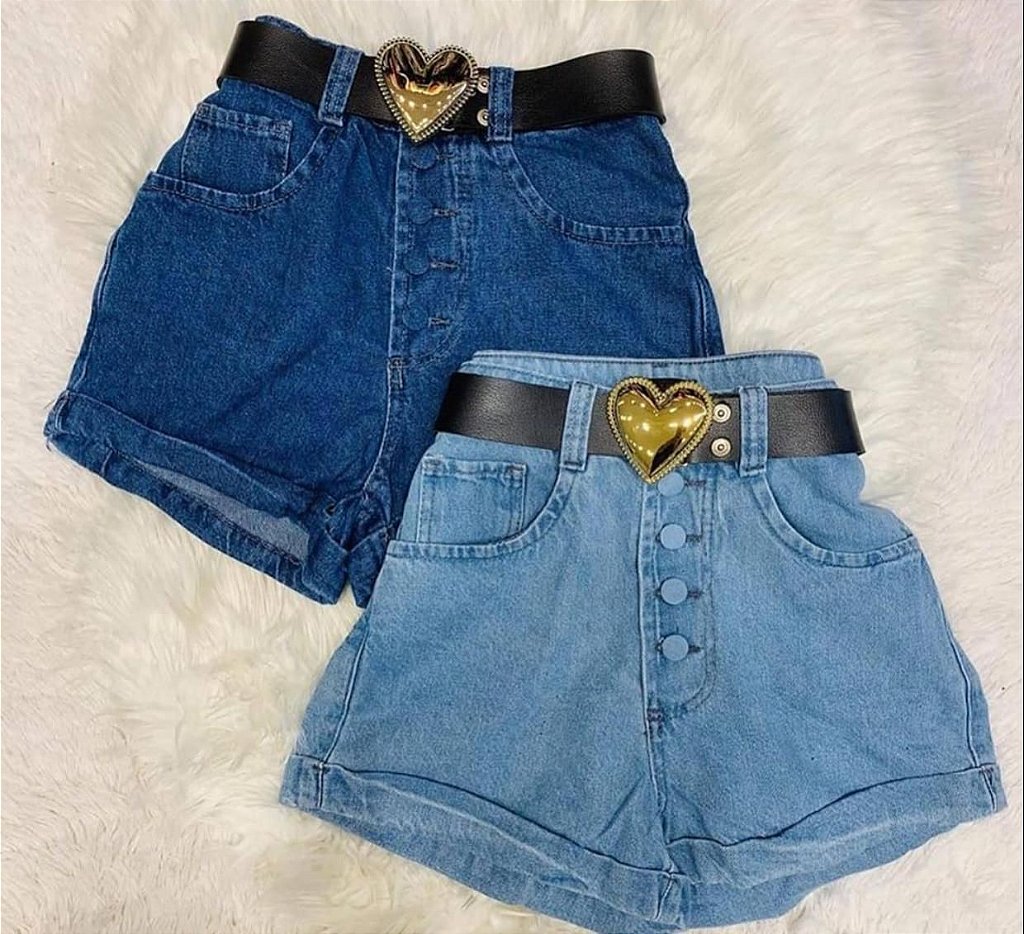 imagens de short jeans cintura alta