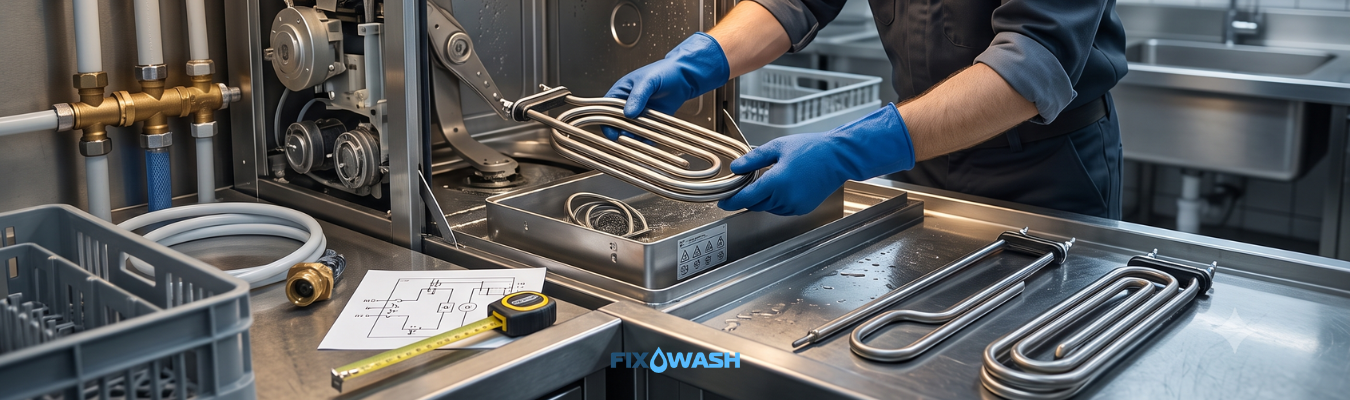 Resistência para lava-louças industrial como escolher peça correta Fixwash
