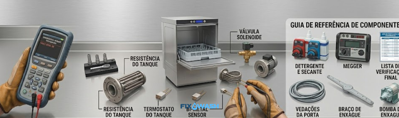 Peças mais trocadas na Hobart Ecomax 403